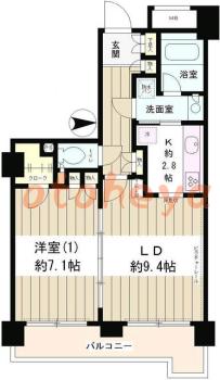 楽器ピアノ可相談 の 賃貸物件 1LDK 15万円の図面１