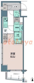 楽器ピアノ可相談 の 賃貸物件 1K 11.6万円の図面１