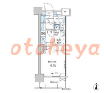 楽器ピアノ可相談 の 賃貸物件 1K 11.4万円の図面１