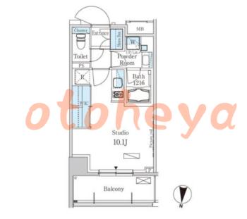 楽器ピアノ可相談 の 賃貸物件 1R 12万円の図面１