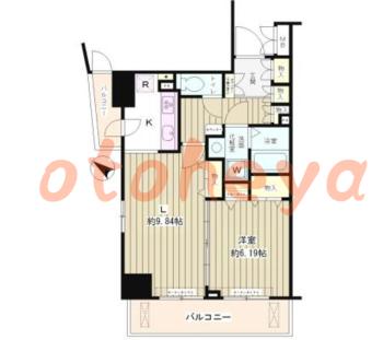 楽器ピアノ可相談 の 賃貸物件 1LDK 21.3万円の図面１