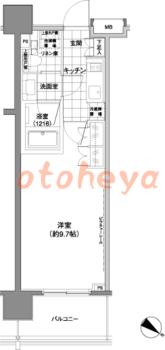 楽器ピアノ可相談 の 賃貸物件 1K 15万円の図面１