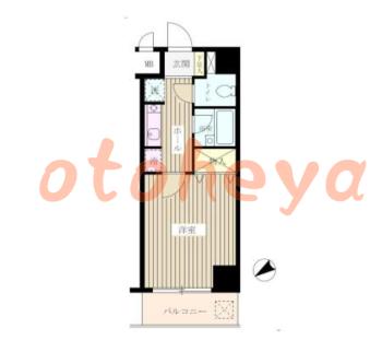 楽器ピアノ可相談 の 賃貸物件 1K 6.5万円の図面１