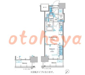 楽器ピアノ可相談 の 賃貸物件 1DK 15.2万円の図面１