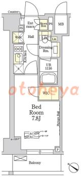 楽器ピアノ可相談 の 賃貸物件 1K 14.3万円の図面1