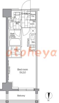 楽器ピアノ可相談 の 賃貸物件 1R 10.9万円の図面１