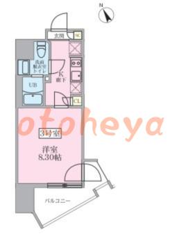 楽器ピアノ可相談 の 賃貸物件 1K 12.35万円の図面１