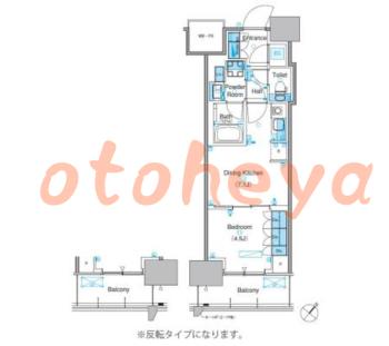 楽器ピアノ可相談 の 賃貸物件 1DK 15.6万円の図面１
