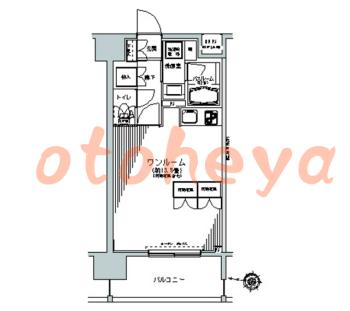 楽器ピアノ可相談 の 賃貸物件 1R 11.5万円の図面１