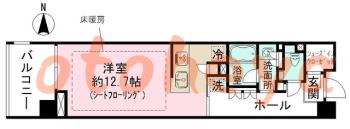 楽器ピアノ可相談 の 賃貸物件 1R 17.3万円の図面１