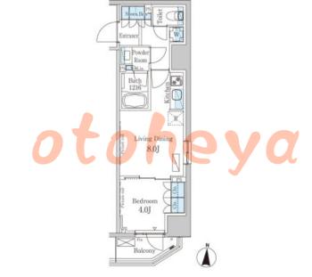 楽器ピアノ可相談 の 賃貸物件 1LDK 15.3万円の図面１
