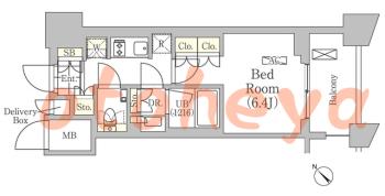 楽器ピアノ可相談 の 賃貸物件 1K 12.6万円の図面1