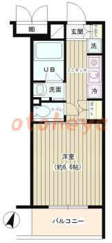 楽器ピアノ可相談 の 賃貸物件 1K 8.7万円の図面１