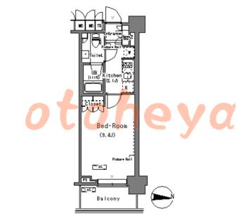 楽器ピアノ可相談 の 賃貸物件 1K 13.8万円の図面１