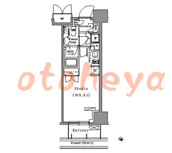楽器ピアノ可相談 の 賃貸物件 1R 10.5万円の図面１