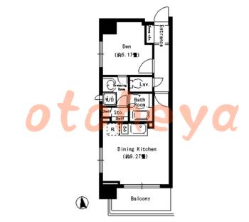 楽器ピアノ可相談 の 賃貸物件 1R 15.8万円の図面１