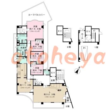 楽器ピアノ可相談 の 賃貸物件 4LDK 140万円の図面１