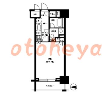 楽器ピアノ可相談 の 賃貸物件 1K 15.3万円の図面１