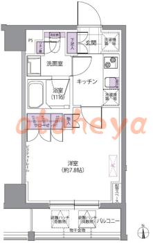 楽器ピアノ可相談 の 賃貸物件 1K 11.7万円の図面１