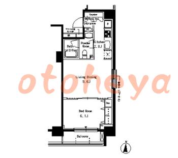 楽器ピアノ可相談 の 賃貸物件 1LDK 17万円の図面１