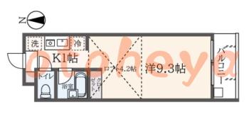 楽器ピアノ可相談 の 賃貸物件 1K 6.7万円の図面１