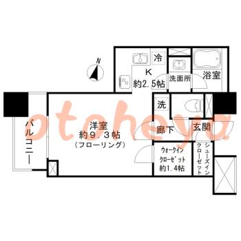 楽器ピアノ可相談 の 賃貸物件 1K 12.9万円の図面１