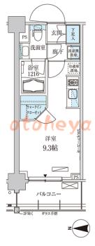 楽器ピアノ可相談 の 賃貸物件 1R 11万円の図面１