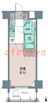 楽器ピアノ可相談 の 賃貸物件 1K 11.5万円の図面１