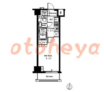 楽器ピアノ可相談 の 賃貸物件 1K 9.8万円の図面１