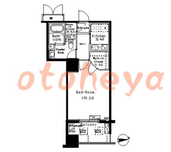 楽器ピアノ可相談 の 賃貸物件 1K 15.9万円の図面1