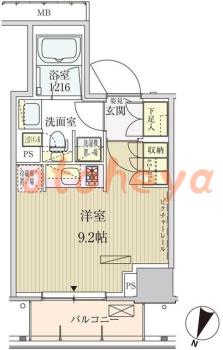 楽器ピアノ可相談 の 賃貸物件 1R 15.2万円の図面１
