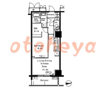 楽器ピアノ可相談 の 賃貸物件 1SLDK 19万円の図面１