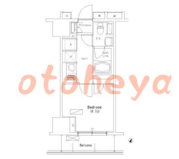 楽器ピアノ可相談 の 賃貸物件 1R 10.1万円の図面１