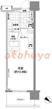 楽器ピアノ可相談 の 賃貸物件 1R 14.5万円の図面１