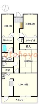 楽器ピアノ可相談 の 賃貸物件 3LDK 12万円の図面１