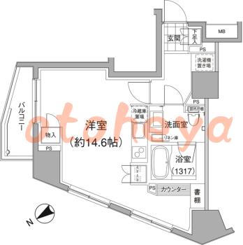 楽器ピアノ可相談 の 賃貸物件 1R 17.1万円の図面１