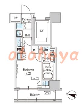 楽器ピアノ可相談 の 賃貸物件 1R 9.4万円の図面１