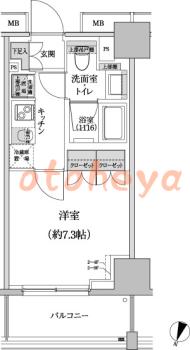 楽器ピアノ可相談 の 賃貸物件 1K 11.6万円の図面１