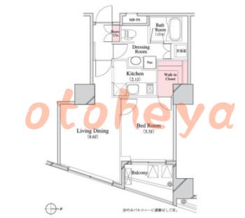 楽器ピアノ可相談 の 賃貸物件 1LDK 20.2万円の図面１