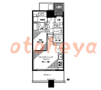 楽器ピアノ可相談 の 賃貸物件 1LDK 20万円の図面１