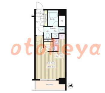 楽器ピアノ可相談 の 賃貸物件 1R 14.1万円の図面１