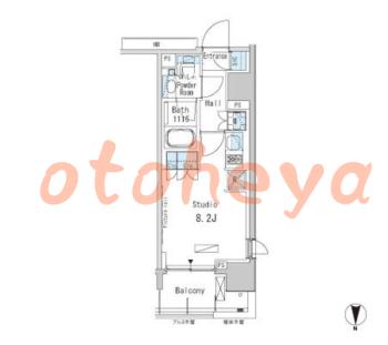 楽器ピアノ可相談 の 賃貸物件 1R 10万円の図面１