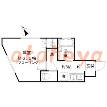 楽器ピアノ可相談 の 賃貸物件 1K 7.9万円の図面１