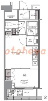 楽器ピアノ可相談 の 賃貸物件 1LDK 13万円の図面１