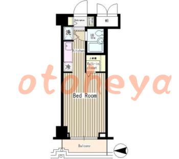 楽器ピアノ可相談 の 賃貸物件 1R 5.1万円の図面１