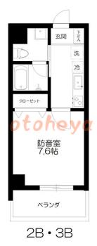 楽器ピアノ可相談 の 賃貸物件 1K 13.2万円の図面１