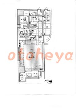楽器ピアノ可相談 の 賃貸物件 1SK 12.5万円の図面１
