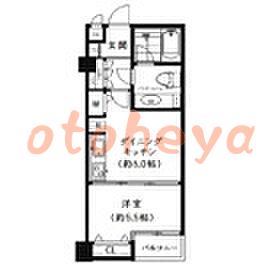 楽器ピアノ可相談 の 賃貸物件 1DK 11.9万円の図面１
