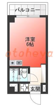 楽器ピアノ可相談 の 賃貸物件 1R 7.2万円の図面１