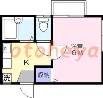 防音賃貸物件・楽器ピアノ可相談 の 賃貸物件 1K 7万円の図面１